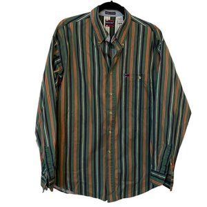 Bugle Boy Pure Cotton Striped Button Front Shirt